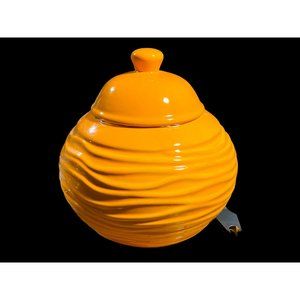 Pacific Decor Ceramic Flame Pot Orange Modern Design